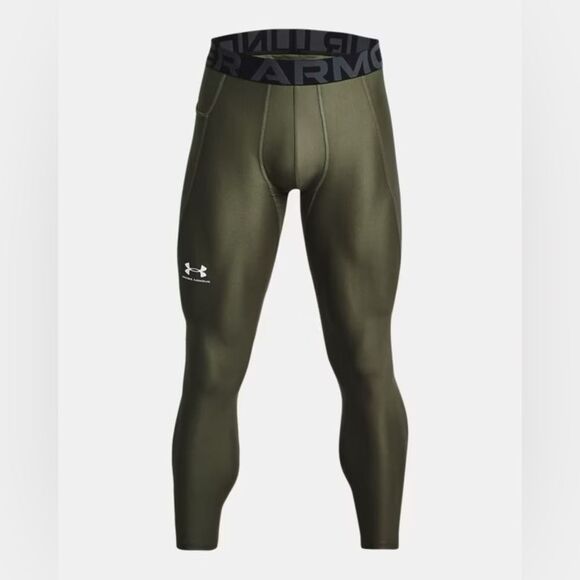Under Armour Heatgear Armour Leggings OD Green - Picture 1 of 9